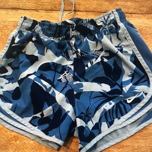Nike Blue Tropical Print Running Shorts